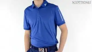 J Lindeberg Tour Tech TX Polo Shirt Blue
