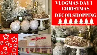 VLOGMAS 2019 DAY 1| CHRISTMAS DECOR SHOPPING TARGET #VLOGMAS #DECOR #CHRISTMAS
