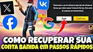 COMO DESBANIR SUA CONTA DO FREE FIRE DE GRA&Ccedil;A AGORA ! ! ! 😱🔥