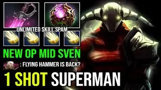 How to Play Superman Mid Sven 1 Shot Hammer Khanda Octarine Unlimited Skill Spam Dota 2