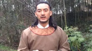 2014年2月19日婁淇拍攝《歡喜縣令》空檔訪談