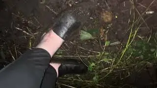 Redtape Black Leather Slip On Shoes in Mud: Part 2
