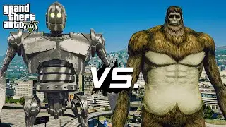 GTA 5 - Giant Robot VS Beast Titan | Epic Giants Battle!