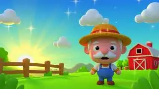 Old MacDonald Had a Farm Song 🎵 | Farm Animals Nursery Rhyme |Hunter Soban