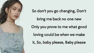 Ylona Garcia - Don't Go Changing (lyrics)