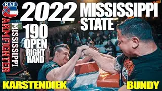 2022 Mississippi State Armwrestling | 190 Pro Right Hand - Robbie K. is a BAD DUDE