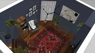 A Eclectic Home Office Design