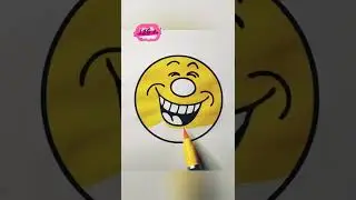 Laughing Emoji Coloring Drawing ASMR Video Oddly satisfying #shorts
