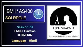 ifnull function in db2 sql | SQLRPGLE | ibmi training | sqlrpgle as400 | db2 | ibmi db2 function