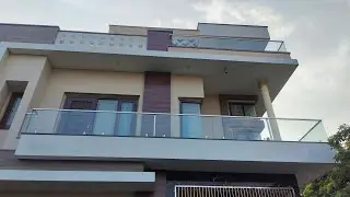 glass steel railing  #stailnlesssteel #metalrailing #home  (complete glass railing)