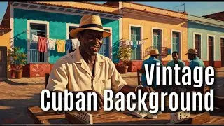 Vintage Cuban Background &ndash; Acoustic Tres & Playful Piano with Infectious Clave Rhythms