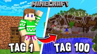 Ich BAUE eine STADT in 100 Tagen in Minecraft