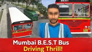 Mumbai b.e.s.t bus driving game video thrill moment 😮 #viral #gaming 