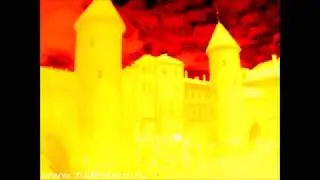 Thermal imaging tour of Tallinn. Viru Gates.