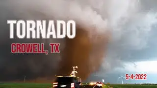 Crowell, TX TORNADO Spins Through Red Dirt Texas Fields