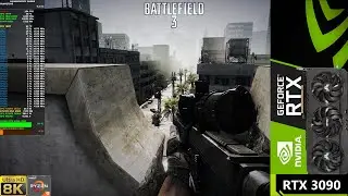 Battlefield 3 Ultra Settings 8K | RTX 3090 | Ryzen 9 3950X OC