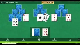 TriPeaks | Easy II-Score Challenge-Episode-9 Microsoft Solitaire Collection|Star Club