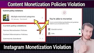 Content Monetization Policies Violation | Instagram Current Policy Violation| Instagram Monetization