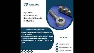 Top Eye Bolts | Anchor Bolts | High Tensile Bolts - Delta Fitt Inc.
