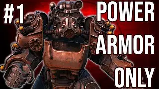 Fallout 4 Survival Mode - Power Armor Only Challenge Run | Episode 1