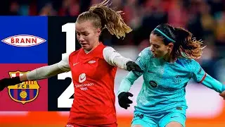 SK BRANN 1 vs 2 FC BARCELONA | UEFA WOMEN'S CHAMPIONS LEAGUE 🔵🔴