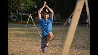 Slackline in Stuttgart: Das kann der Profi Manuel Moser