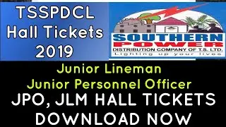 TSSPDCL JPO AND JLM 2019 HALL TICKETS DOWNLOAD NOW | BY NEW JOBS INFO