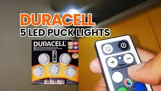 Unboxing Duracell 5 LED Puck Lights with Directional Base and Remote Control