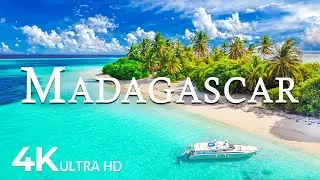 FLYING OVER MADAGASCAR (4K UHD) - Soothing Music Along With Beautiful Nature Video - 4K Video UHD