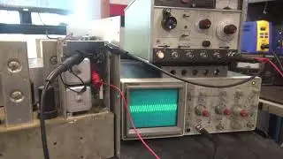 How to test a crystal in circuit with oscilloscope Vintage Hammarlund HQ-129X shortwave receiver