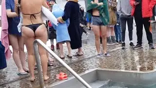 Icy Queens Take the Plunge! \ ICE HOLE BATHING  | COLD WATER | SWIMMING WINTER |EPIPHANY BAPTISM