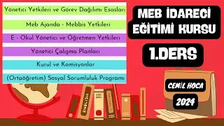 2024 İDARECİLİK EĞİTİMİ KURSU 1.GÜN