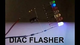 220V AC LED Flasher | LED Flasher Circuit Using DIAC