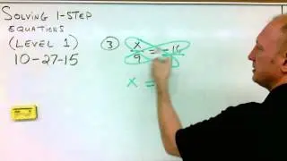 MR. RUSSO - SOLVING 1-STEP EQUATIONS - VIDEO 4 10-27-15