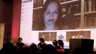 The Bloggess at Mumsnet Blogfest 2012 with the aid of G+ technology