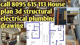 house plan 3D front elevation 3D interior 3D animation Walkthrough RCC structural design electrical