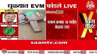 धुळ्यात EVM फोडले,  मतदान केंद्रावर राडा | Dhule Mahapalika Election