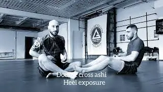 Cross ashi garami. Heel exposure. Открытие пятки в двойном 