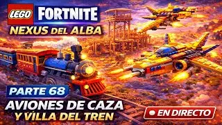 LEGO Fortnite Nexus del Alba PARTE 68 🚆✈️ | Nuevos Aviones de Caza y Villa del Tren en Construcción