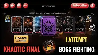 Khaotic Krypt Final Bosses & Rewards 🎮 Mortal Kombat Mobile▫️MK Mobile #mortalkombatmobile #mkmobile
