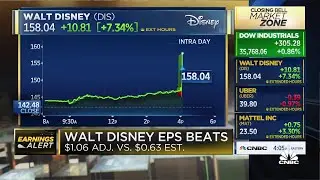 Disney reports better than expected earnings