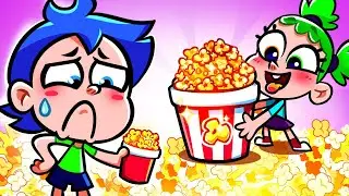 Popcorn Song 🍿Funny Pizza Party 🍕 Rainbow Songs by Chaka Kids Karaoke🌈🌟