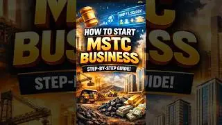Earn Lakhs from Government Auctions! Start MSTC Business in 2026  #mstc #leegal #msmeindia