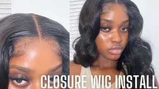 MINI FRONTAL? GLUELESS 5x5 HD CLOSURE WIG INSTALL | BEGINNER FRIENDLY😍UNICE HAIR