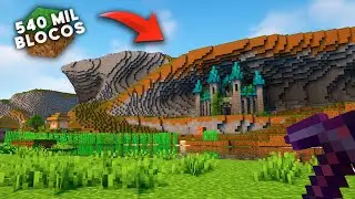 CONSTRUINDO DUAS MONTANHAS no Minecraft Sobrevivência!