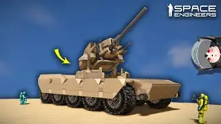This Main Battle Tank has Insanely High-Tech Turret, Space Engineers