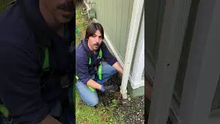 Underground drain clogged