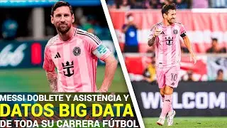 Big Data de Messi TODA SU CARRERA: 2 goles, 1 asistencia en goleada vs Red Bulls en la MLS