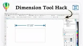 Как редактировать инструмент параллельного размера в CorelDRAW
