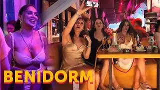Benidorm After Dark 2025 - Beautiful People, Wild Energy & Nightlife Tour [4K HDR]